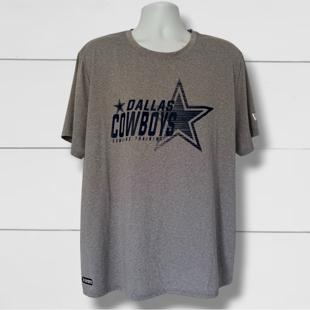 Dallas Cowboys NFL Combine Authentic Performance Tee XXL New Era Gray